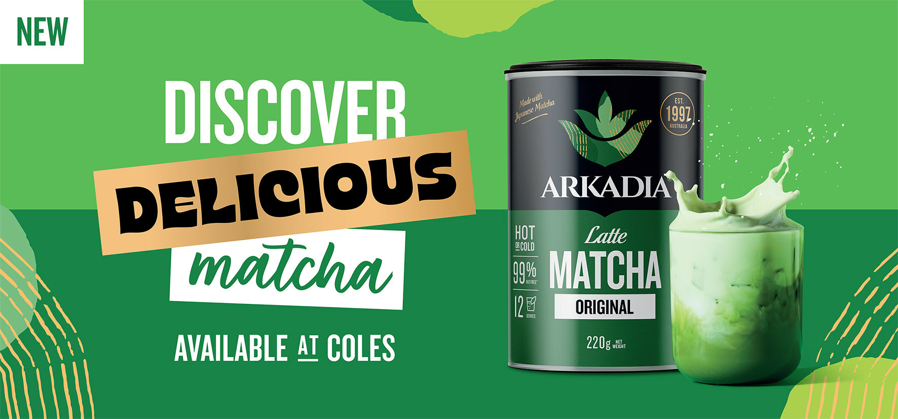 Arkadia Original Matcha 600x280