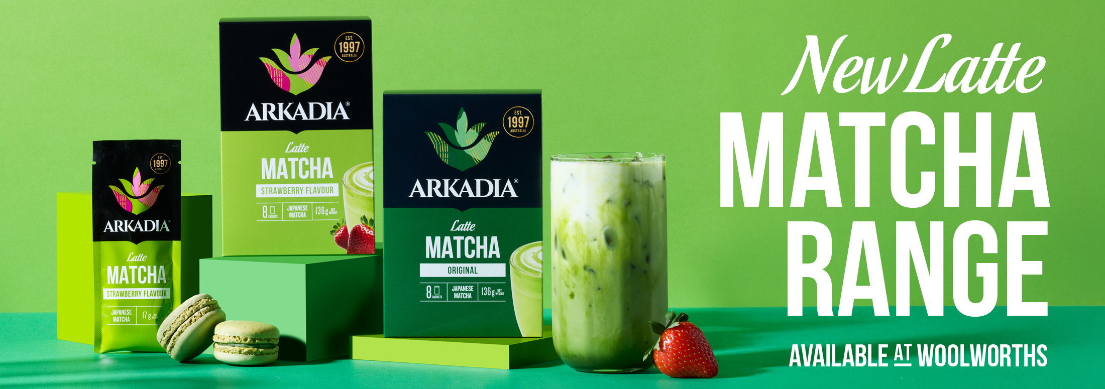 Arkadia Web Banners 2200x775 June Latte Matcha sachets 1
