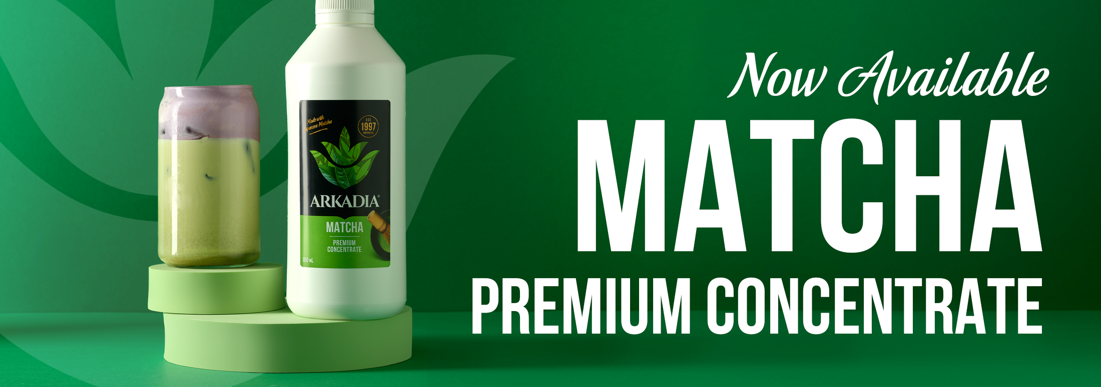 New Matcha Premium Concentrate Website Banner 2200x775