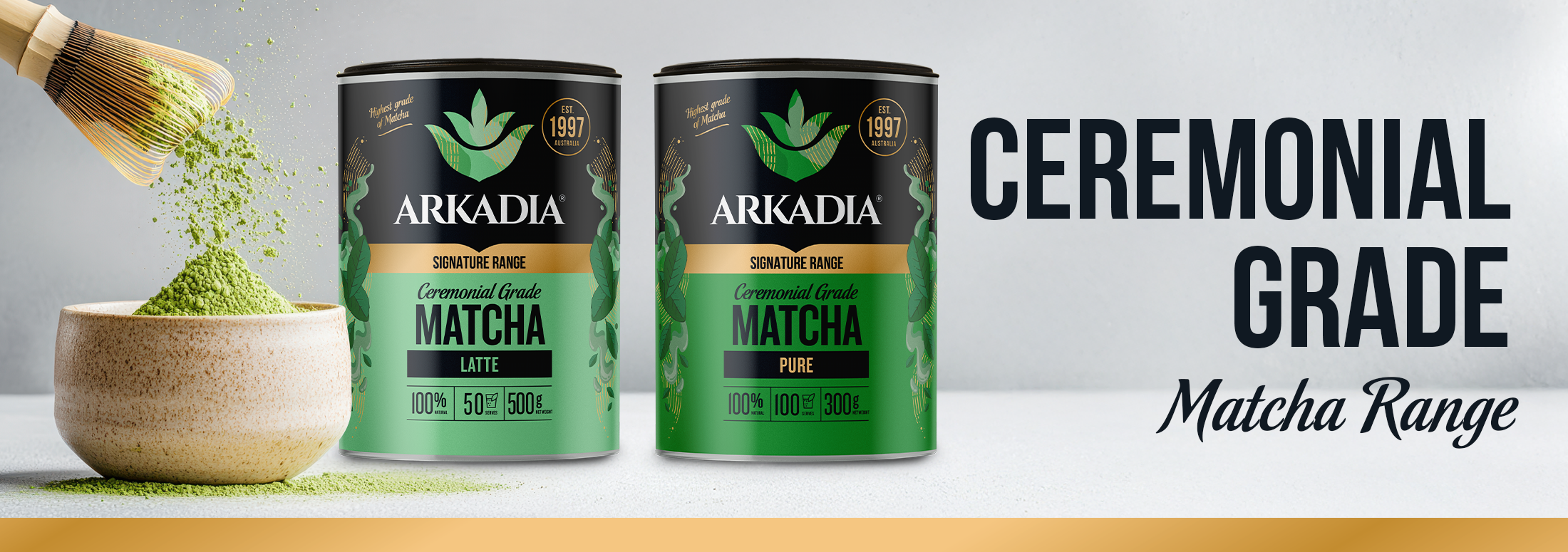 New Matcha Range Ceremonial Grade Website Banner 2200x775 3