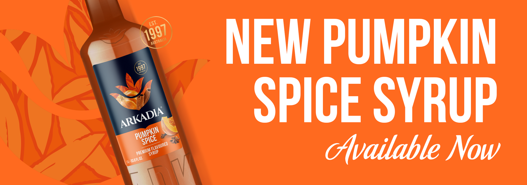 New PUMPKIN SPICE SYRUP Website Banner 2200x775