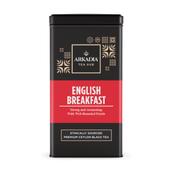 Arkadia Tea Hub Tin Front English Breakfast