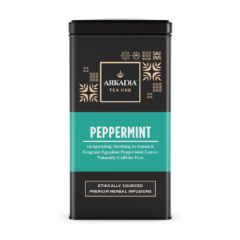Arkadia Tea Hub Tin Front Peppermint
