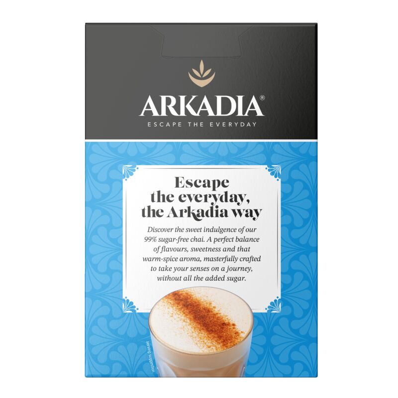 Arkadia Sachets 8pck straight sugar free spice back GS1