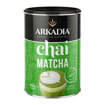 Arkadia Chai Matcha 220g FRONT GS1