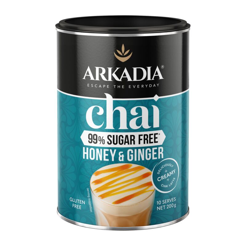 Arkadia Chai Honey Ginger 200g FRONT GS1