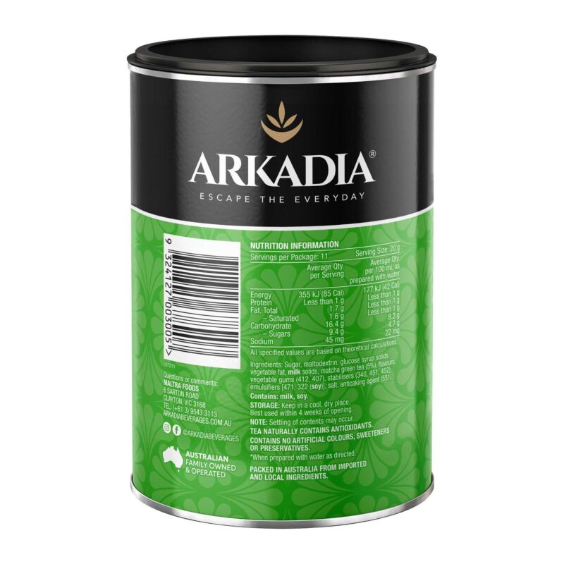 Arkadia Chai Matcha 220g SIDE2 GS1