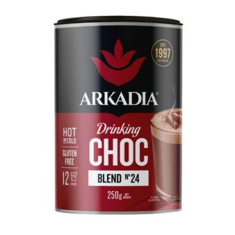Arkadia CR Canister front view drinking choc GS1