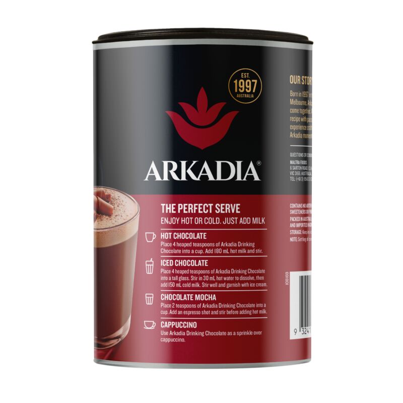 Arkadia CR Canister side drinking choc GS1