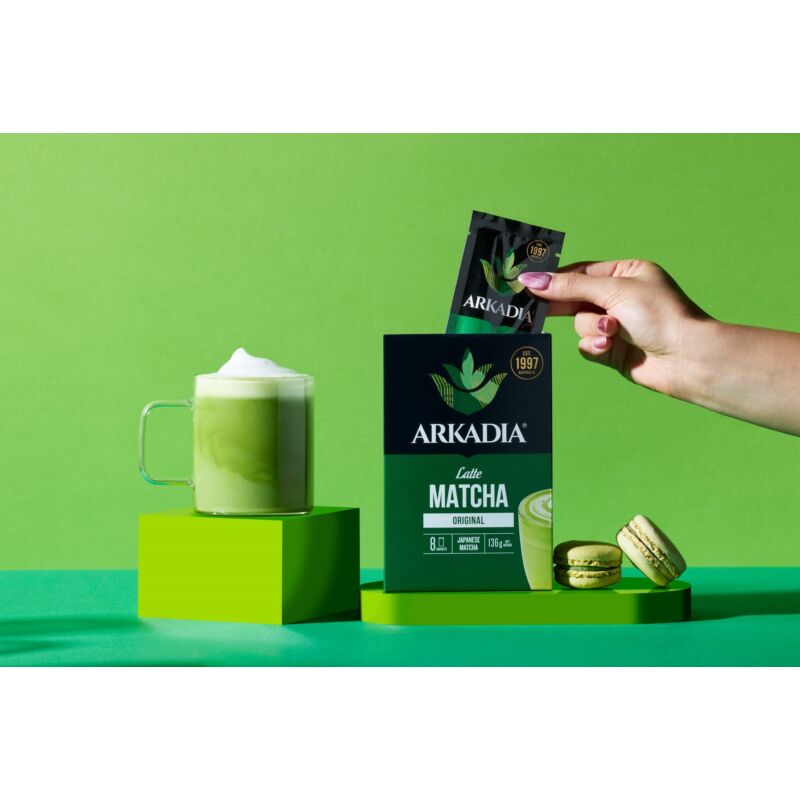 Arkadia Matcha Latte Sachet 136g