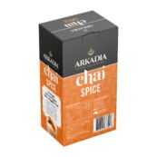 Arkadia Chai 20 Sachet Box Angle chai spice back GS1