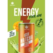 Arkadia Matcha Latte A4 Flyer Mango Front
