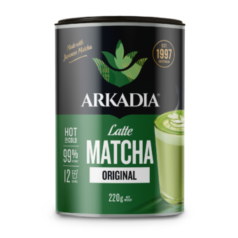 Arkadia Canister front view Matcha Latte original