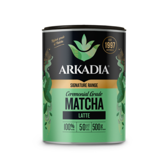 Arkadia Matcha 500g Ceremonial Grade Latte front