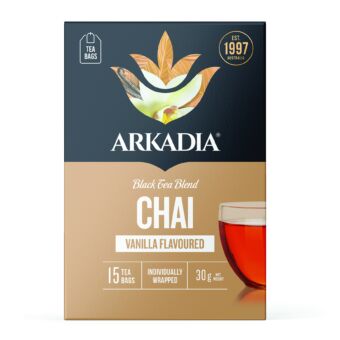 Chai 15 Teabag Box Front vanilla CMYK