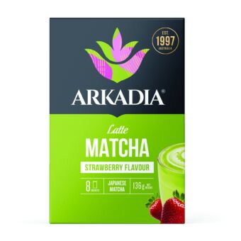Retail Sachet Box Matcha Strawberry front CMYK