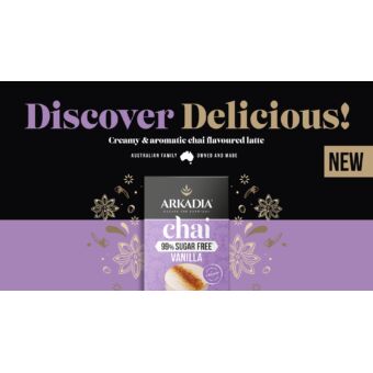 VMO PDOOH Landscape Static Arkadia Chai Vanilla Sugar Free