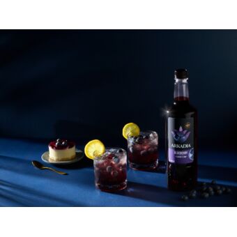 Arkadia blueberry syrup drink dessert