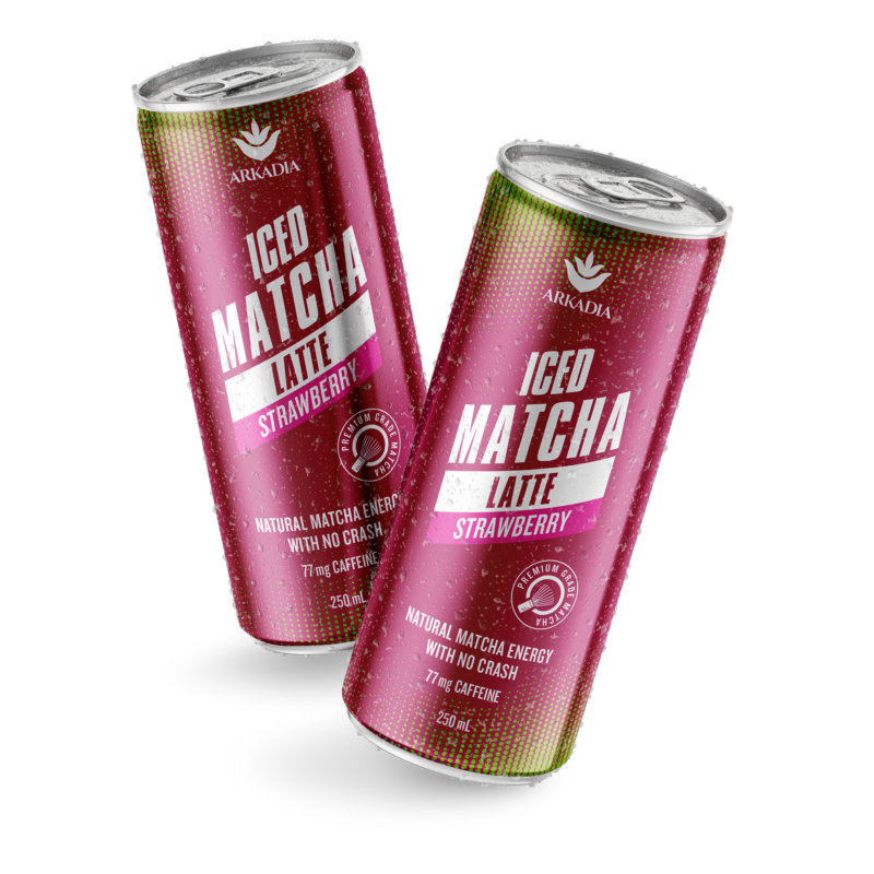 Arkadia RTD Matcha Strawberry angled