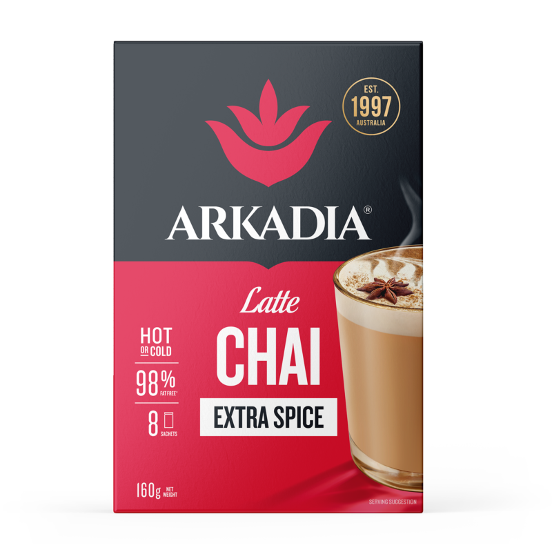 Arkadia Sachets 8pck Extra Spice Chai front