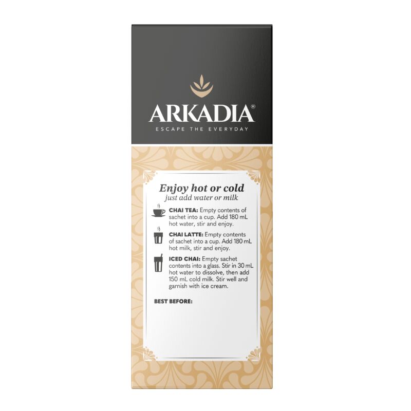 Arkadia Sachets 8pck side1 sugar free vanilla GS1