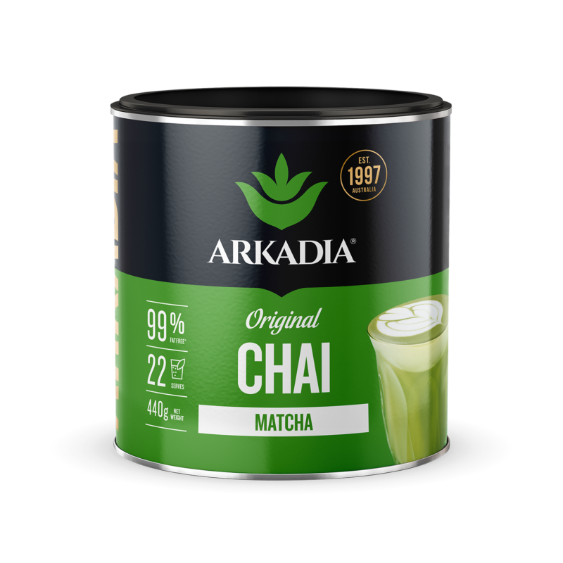 Arkadia Tin 440g chai matcha