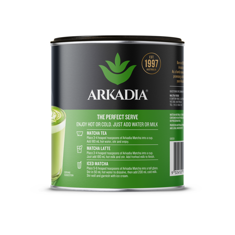 Arkadia Tin 440g original matcha TPS