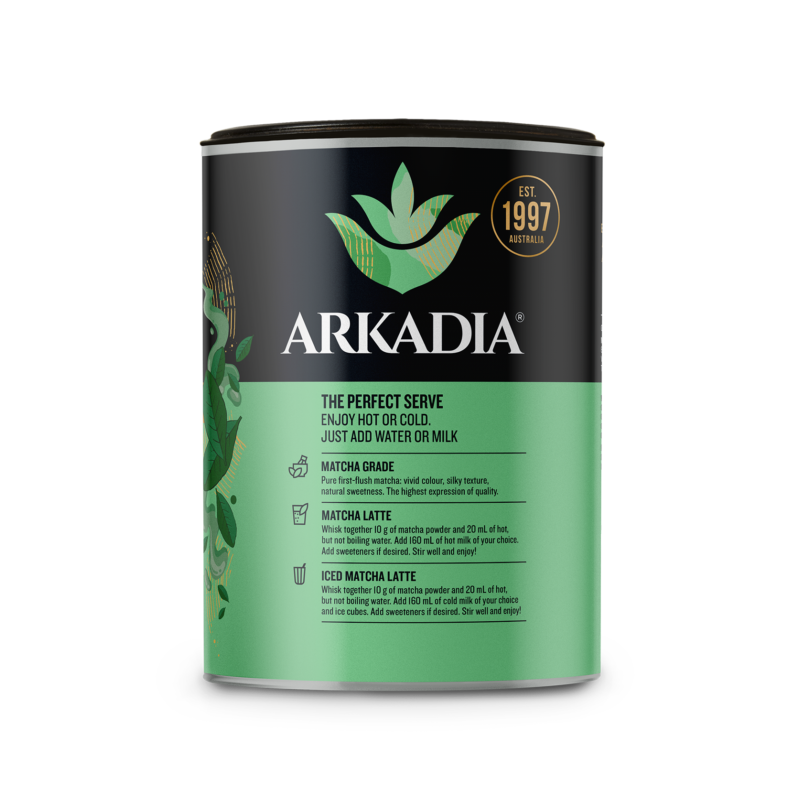 Arkadia Matcha 500g Ceremonial Grade Latte TPS
