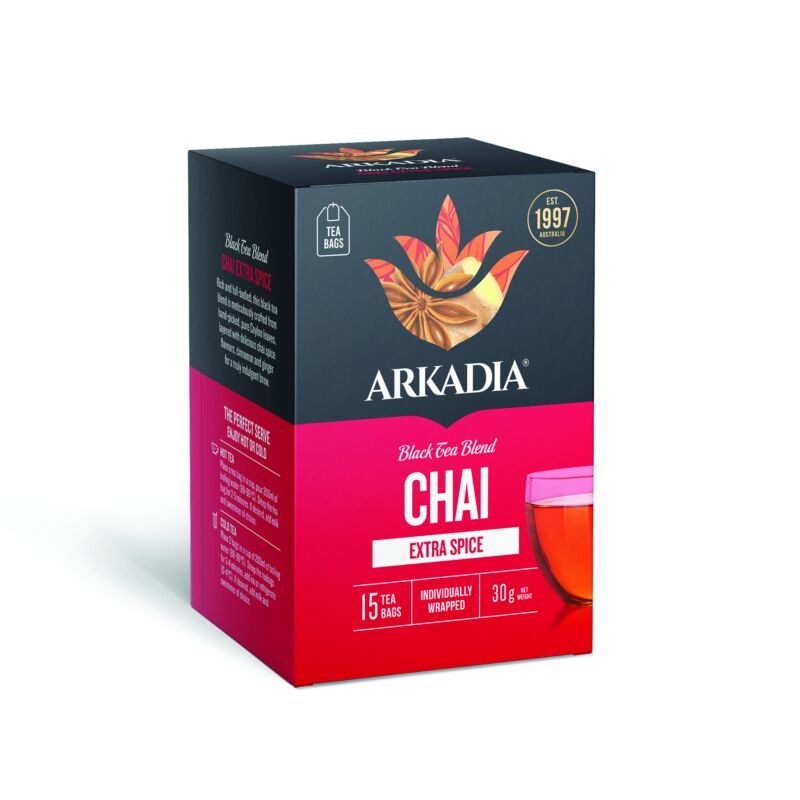 Chai 15 Teabag Box Angle extra spice CMYK