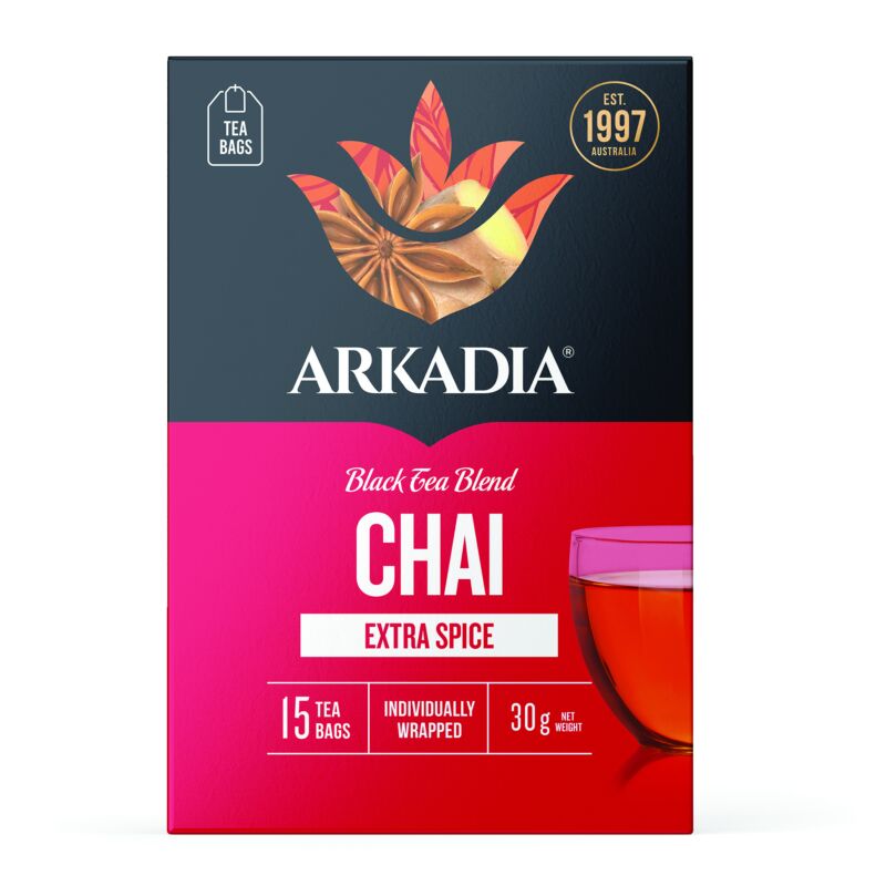 Chai 15 Teabag Box Front extra spice CMYK