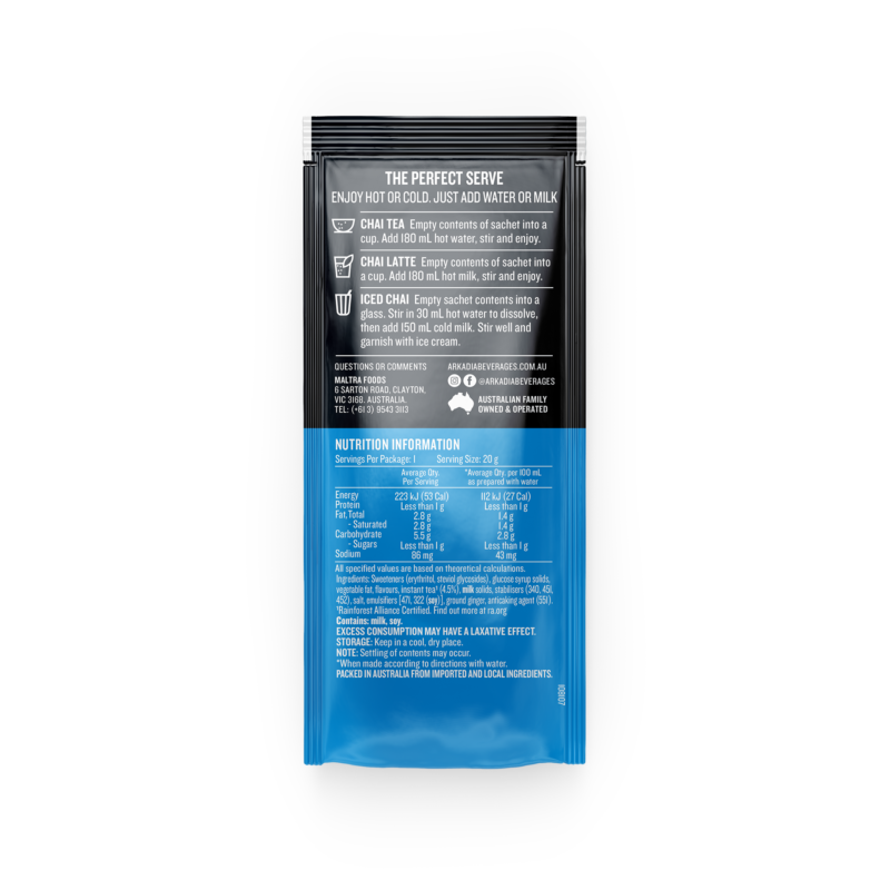 Retail Sachet 20g SF Spice back