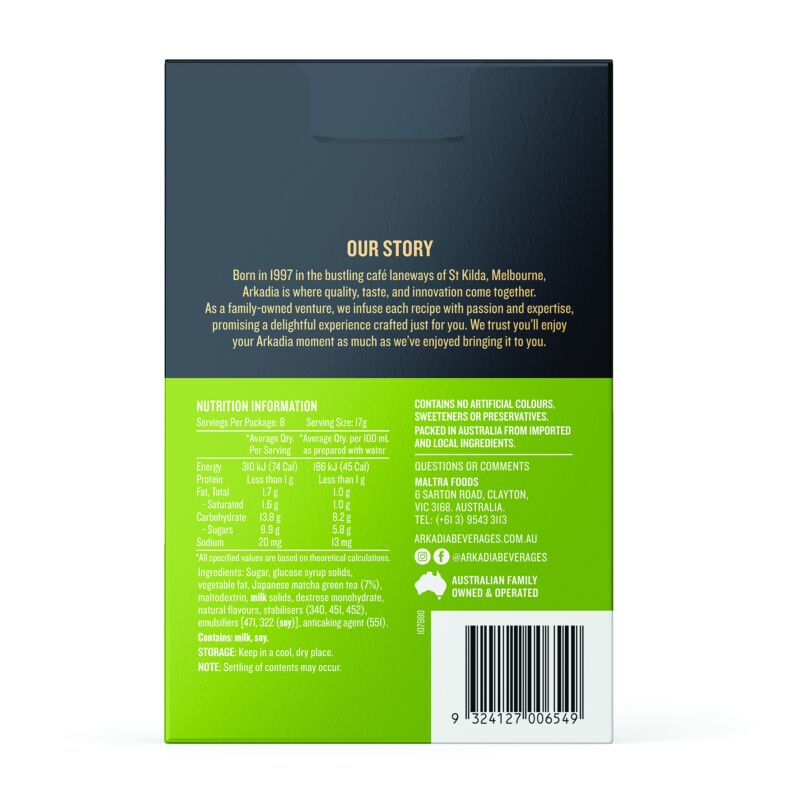 Retail Sachet Box Matcha Strawberry back CMYK