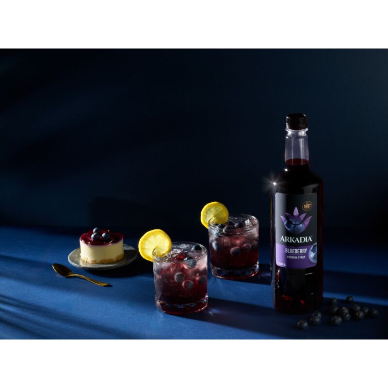 Arkadia blueberry syrup drink dessert
