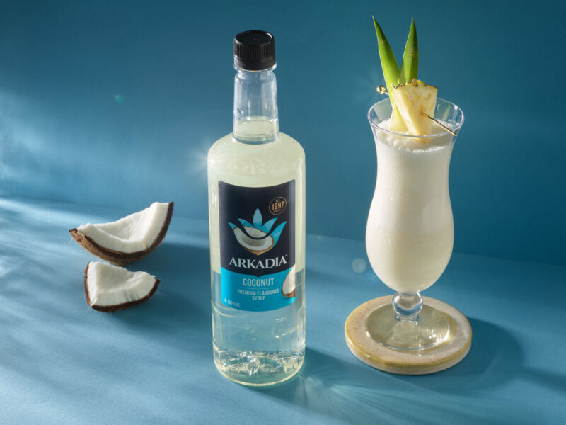 Coconut Syrup and drink