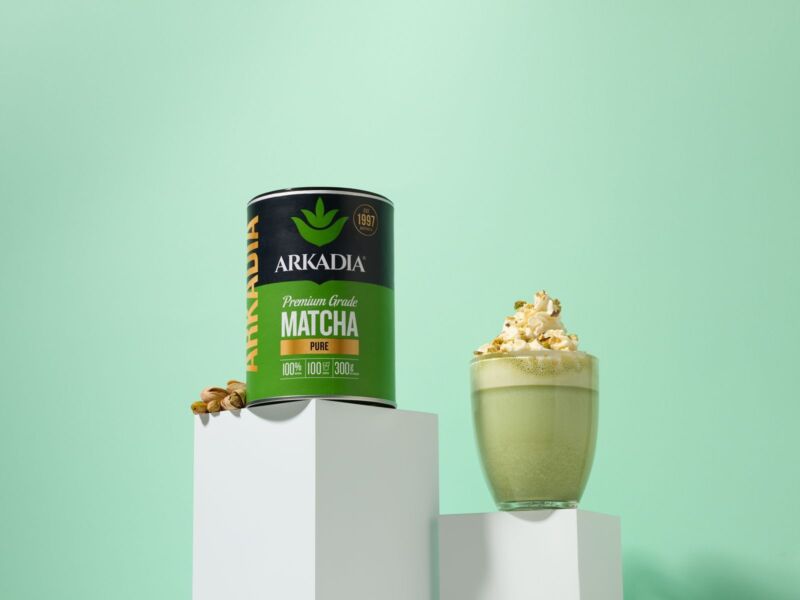 Pistachio matcha made with arkadia matcha powder